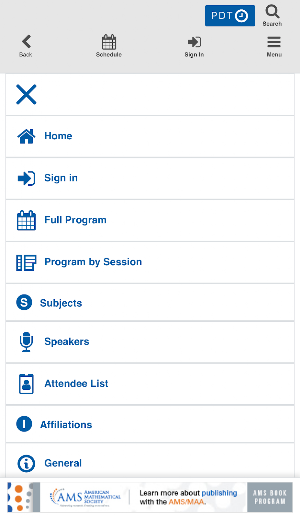 AMS Spring Western 2022 Screenshot 2