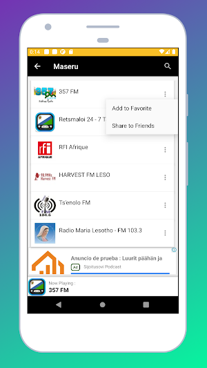 Radio Lesotho: Online FM app + Free Stations Screenshot 2