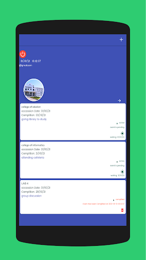 UDOM student Diary Recorder Screenshot 1