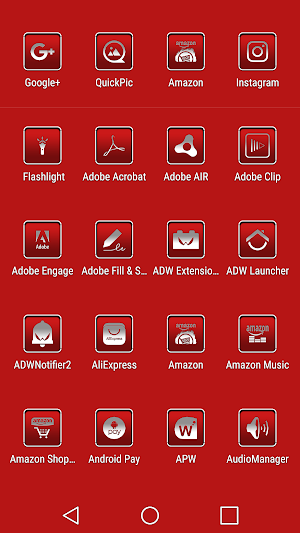 oNe1 Red - Icon Pack Screenshot 1