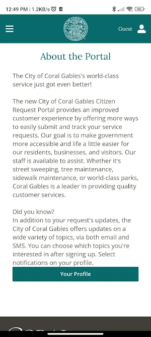 Coral Gables Citizen Center Screenshot 3