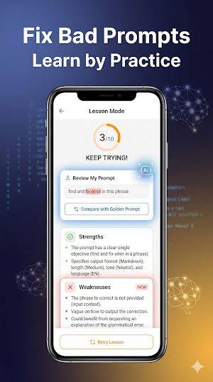 PromptGym: AI Prompt Trainer Screenshot 1