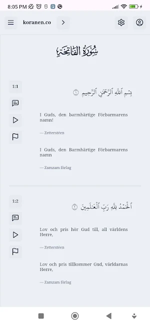Koranen på svenska Screenshot 1