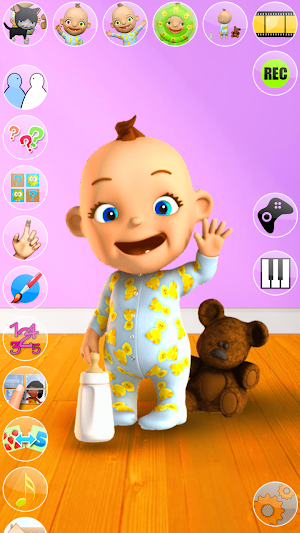 Talking Baby Games with Babsy Screenshot 0