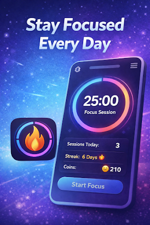 Pomodoro Study Timer FocusFlow Screenshot 0