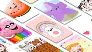 Cute walpaper kawai background Screenshot 1
