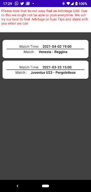 Arbitrage Calculator & Sure Odds Screenshot 1