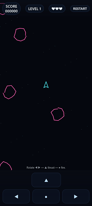 Asteroids - Mini Arcade Studio Screenshot 0