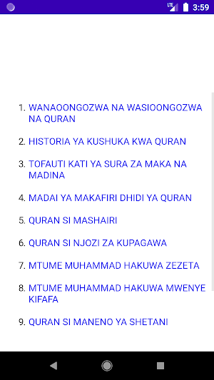 Darasa za Quran na mafundisho Screenshot 2