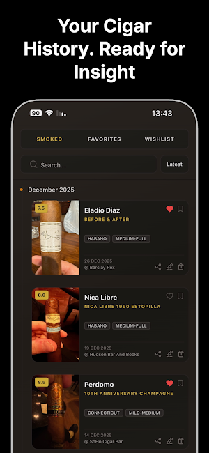 Cigar AI — Humidor & Tracker Screenshot 2