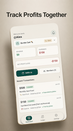 OurCut: Startup Bookkeeping Screenshot 3