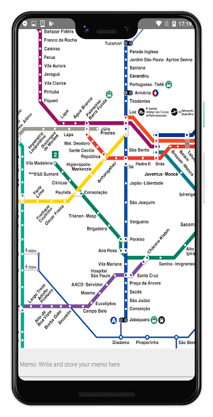 SAO PAULO METRO MAP OFFLINE Screenshot 1