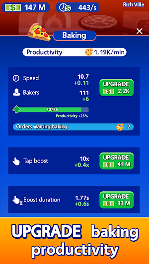 Idle Pizza Tycoon - Delivery Pizza Game Screenshot 2