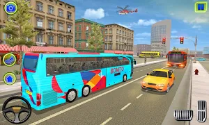 School Bus Driving Games : City Coach Bus Driver Screenshot 1