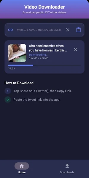 Save Twitter/X Videos Screenshot 1