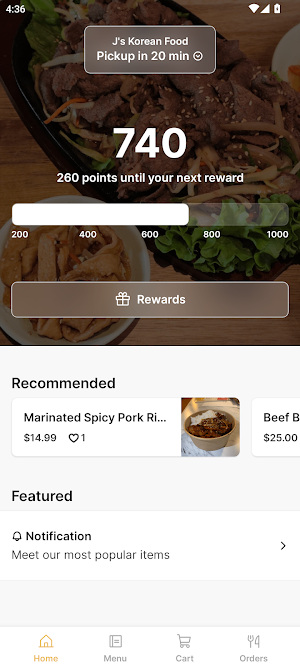 J's Korean Food Screenshot 0