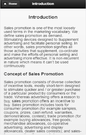 Sales promotion Screenshot 1