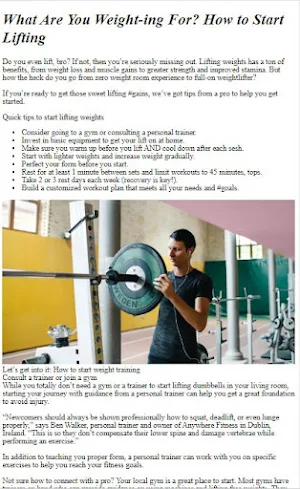How to Weightlifting Exercises Screenshot 1