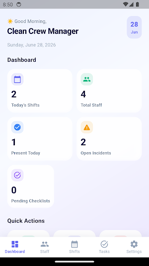 Clean Crew Manager Screenshot 0