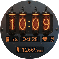 Nixie Glow Retro Watch Face