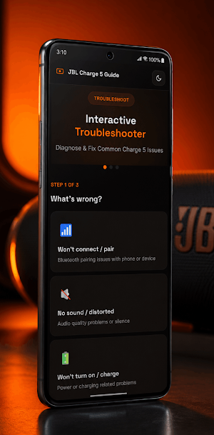 JBL Charge 5 Speaker app Guide Screenshot 3