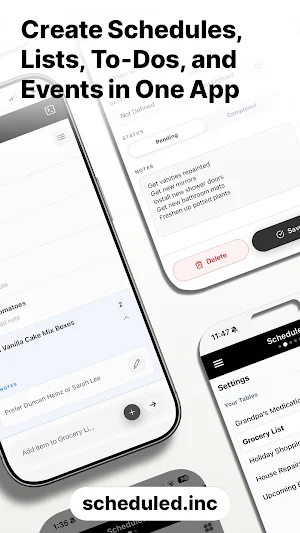 Scheduled : Organize your Life Screenshot 1