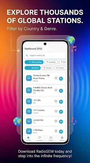 RadioSEM: Live Global FM Radio Screenshot 0