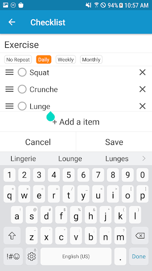 Checklist - Daily, Weekly, Monthly To-Do List Screenshot 1