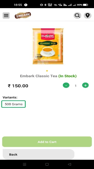 EmbarkTea Screenshot 1
