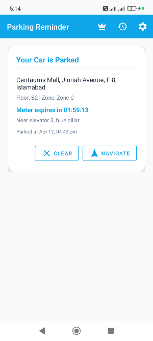 Parking Reminder - Find My Car Screenshot 0