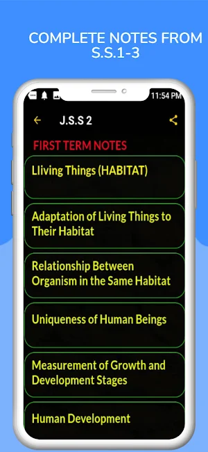 Integrated Science Notes Screenshot 3