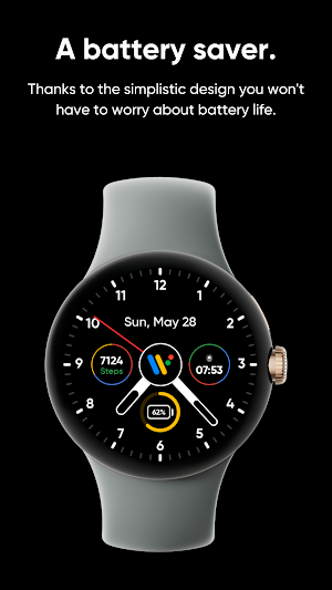 Pixel Style Analog Watch Face Screenshot 1