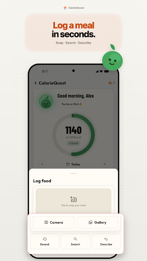 CalorieQuest: AI Food Tracker Screenshot 2