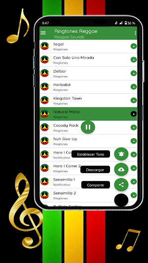 Reggae Sounds For Mobile Screenshot 2