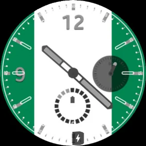 Nigeria Flag Watchface Screenshot 0