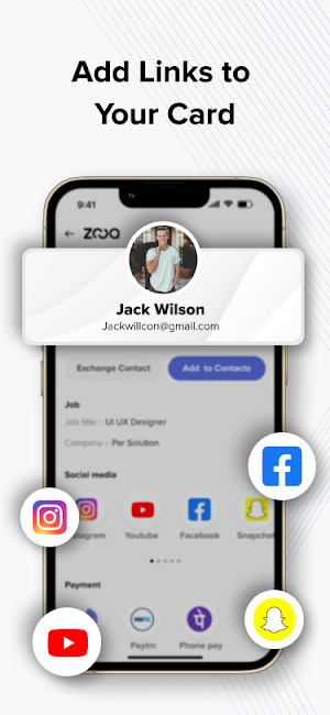 Zooq - Digital Business Card Screenshot 2