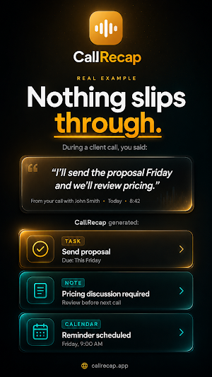 AI Call Recorder - CallRecap Screenshot 2