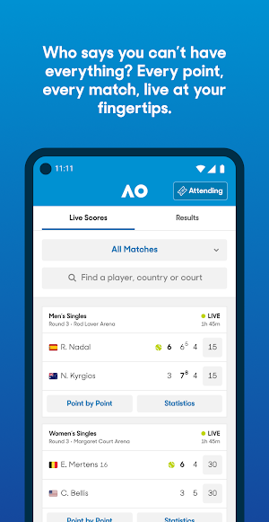 Australian Open Tennis 2021 Screenshot 1