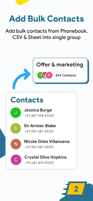Bulk Sender - SMS Messenger Screenshot 2