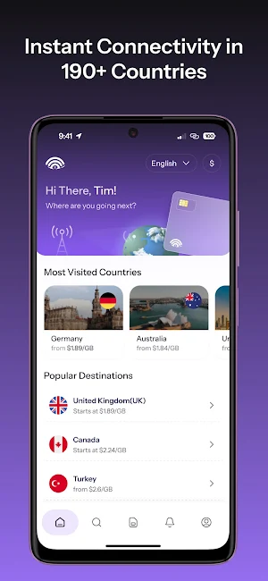Georoam: Travel eSIM Screenshot 0