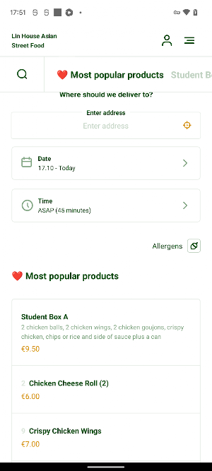 Lin Asian Street Food Screenshot 2