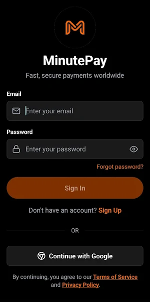 MinutePay Screenshot 0