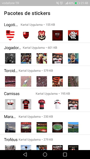 Figurinhas do Flamengo - Stickers - Adesivos 2021 Screenshot 0