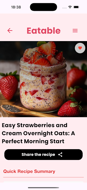 Eatable: Homemade Recipes Screenshot 2