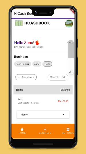 H-Cash Book Screenshot 0