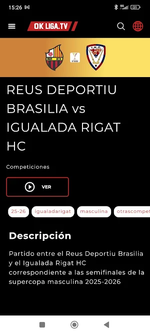 OK Liga TV Screenshot 1