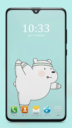 Cute Bear Cartoon Wallpaper Special Screenshot 1
