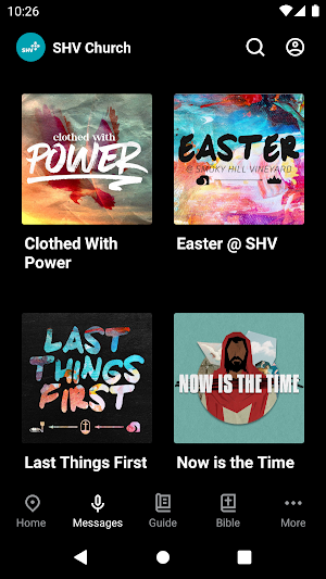 SHV Church App Screenshot 1