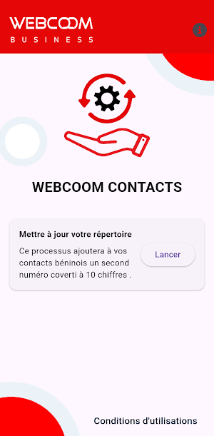 Webcoom Contacts Screenshot 0