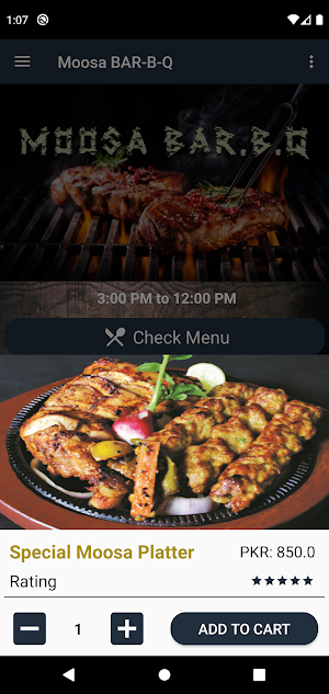 Moosa BAR-B-Q Screenshot 2